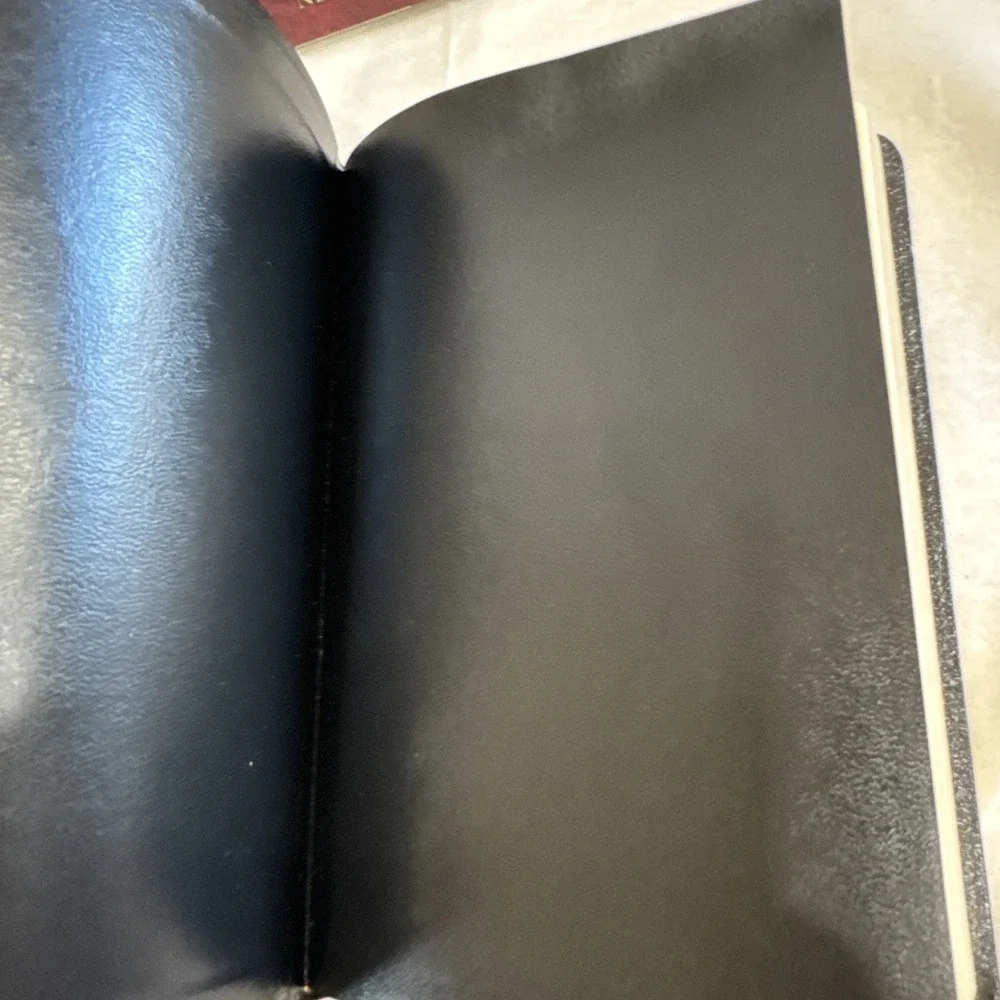 KJV Slimline Personal Bible Red Letter Black Bond Leather Very Nice With Box